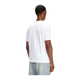 Diesel T-Shirt Micro-Embroidered Logo - White